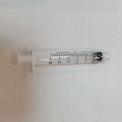 سرنگ های لوئر لاک متمرکز استریلیزه شده توسط EO سه قسمت 3ml برای تزریق