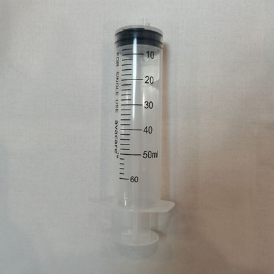 3 Parts Disposable Sterile Syringe Transparent Without Needle Eccentric