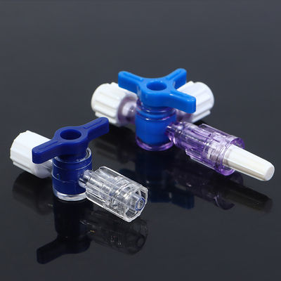 Luer Lock کاتتر پلاستیکی یک طرفه انفوزیون Stopcocks Valve Water Medical
